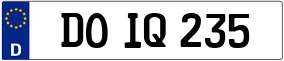 Trailer License Plate